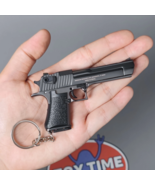 Keychain,Desert Eagle Metal Pistol Keychain Guns Shape Model Pendant Bes... - £10.26 GBP