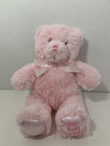 Baby Gund My First Teddy small pink 021028 plush bear stuffed animal soft toy - $13.50