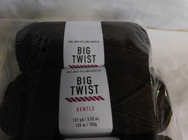 Big Twist Gentle lot of 2 Chocolate Dye Lot CNE661 CE109-23 - £9.25 GBP