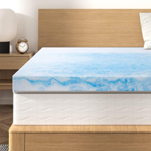 Memory Foam Mattress Topper Gel Infused Bed Pad Pain Relief Cooling 2/3/4 Inch - £71.73 GBP+