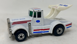 Vintage Matchbox Superfast White Tyrone Malone Super Boss Kenworth Truck... - $8.95