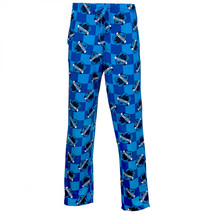 Harry Potter Ravenclaw House Crest Checkered Sleep Pants Blue - £20.63 GBP