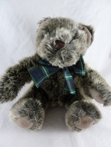 Plush Teddy Bear by ColorRich Stuffed 8&quot; Sitting 2 tone grey Colorrich v... - $278.56 MXN
