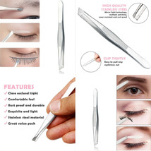 Tweezers Eyebrow Shaping Slant Tip High Quality Stainless Steel Plucker - €2,82 EUR