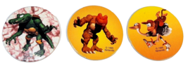 Wrigley&#39;s Gum Nintendo Donkey Kong Country POGS Milk Caps Set of 3 Canada Promo - £5.42 GBP