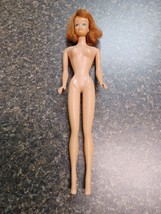 Vintage Midge Barbie Doll Blue Eyes Straight Leg Red Hair Freckles 1958 1962 - £39.51 GBP