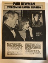Paul Newman vintage One Page Article Overcoming Family Tragedy AR1 - £5.51 GBP