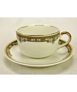 Porcelain Flat Coffee Cup &amp; Saucer Set, Vintage Johnson Brothers China JB30 - $20.03 CAD