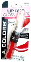 Lip DUO Gloss / Lipstick ~ Eternal Flame #CBLG150 LA Colors - £6.13 GBP