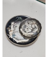 Nikoniko China Japan Dragon Ware Hand Painted Dematisse Saucer 5&quot; &amp; 3&quot; D... - $15.00