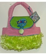 WEBKINZ Plush Pet Animal Carrier PURSE by GANZ STUFFED PINK GREEN -NEW - $27.22 CAD