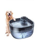 7 Liter 1.8 Gal. Dog Water Fountain Pet Water Dispenser Black/Clear Larg... - $34.64