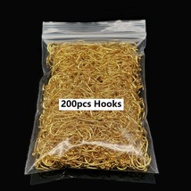 Fishing Hooks 200Pcs/lot Fish Hook  Color 3#-12#  Steel Fishhooks Carp Fishing A - £53.38 GBP