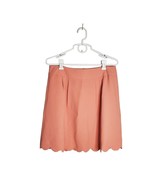 Loft Skirt Womens Size 10 Mini Lined Peach Scalloped Edge 100 Polyester - £13.18 GBP
