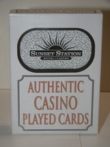 SUNSET STATION - HOTEL * CASINO - AUTHENTIC CASINO PLAYED CARDS - £7.86 GBP