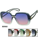 Oversized Square Flat Big Lens Ombre Frame Sunglasses Retro Vintage Jack... - $13.70 CAD