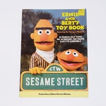 Ernie and Bert&#39;s Toy Book-10 Punch Out Paper Toys-1977 Sesame Street-Jim... - $19.87