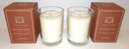 Lovely Nib Pair Of Aquiesse Soy Cinnamon Tabac Luxury Scented 6.5 Oz Candles - £38.15 GBP