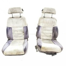 Pair Of Cloth Seat 2+0 Without Tracks OEM 1985 Nissan 300ZX - £286.33 GBP