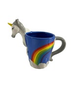 Unicorn Rainbow 3D Mug ThinkGeek Ceramic Coffee Tea Novelty 16 oz - $34.65