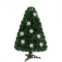 LED Optic Artificial Christmas Tree with Snowflakes-3 Feet - Color: Gree... - $1,056.93 MXN