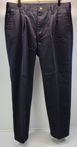 MA) Timber Creek by Wrangler 100% Cotton Men&#39;s Black Pleated Pants Size ... - $11.87