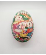 Vintage Ullman Co Easter Egg Container Bunny Rabbit Pink Made In USA  - £6.81 GBP