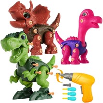 Dinosaur Toys for Kids 3-8 - 3 Levels Take Apart Dinosaur Toys Electric ... - $23.21