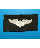 WWII, AAF, BALOON OBSERVER, EMBROIDERED WING ON GABARDINE, 3 INCH, VINTAGE - $164.45 MXN