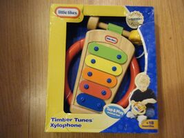 Little Tikes Timber Tunes Xylophone Wood Toy NIB new wood tap a tune ins... - $20.57