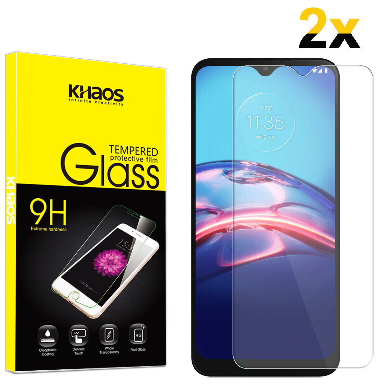 Primary image for 2-Pack For Motorola Moto E (2020) / E7 Tempered Glass Screen Protector