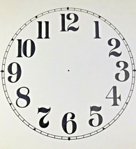 5 Inch Paper Clock Replacement Dial, Arabic Numeral   (LOT 164) - $6.98