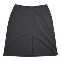 The Limited Skirt Womens 12 Black Stretch Plain Flat Front Slit Pencil Cut - £20.48 GBP