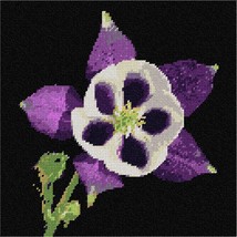 Pepita Needlepoint Canvas: Exotic Purple Flower, 10&quot; x 10&quot; - £62.12 GBP+