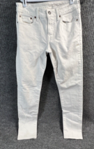 American Eagle Pants Mens 30x32 (30x31) White Denim Flex Chino Pockets R... - $20.96