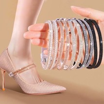Zapatos de tacón alto banda antiholgada, para mujer cordones de diamante correas - £15.17 GBP