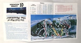 The Trail Map of The Mountain COPPER MOUNTAIN Vintage Fold Out 1970s - $20.00