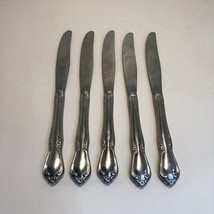 5 Dinner Knives Chateau Oneida Craft Deluxe Stainless Flatware 8.5&quot; - $29.69
