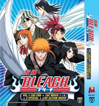 Anime DVD Bleach Vol. 1-366 End + Movie + Special + Live Full Collection Box Set - £77.89 GBP