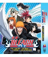 Anime DVD Bleach Vol. 1-366 End + Movie + Special + Live Full Collection Box Set - $98.99