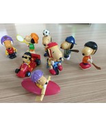 RARE Snoopy McDonalds Japan Happy Meal Toy Sporty Full Set 8 Sports Pre-... - $847.06 MXN