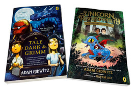 Lot of 2 Adam Gidwitz Books A Tale Dark&amp;Grimm The Unicorn Rescue Society GUC - £9.49 GBP
