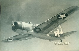 BUCCANEER vintage WWII-era U.S. Army/Navy plane 5" x 8" photo card - £9.48 GBP