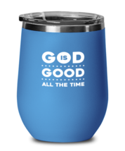 God is Good All the Time, blue drinkware metal glass. Model 60062  - £21.75 GBP