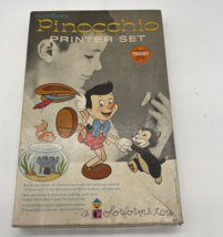 Vintage Walt Disney&#39;s  Pinocchio Printer Stamp Set By Colorforms 1962 - $612.15 MXN