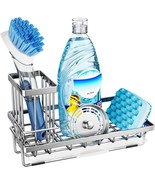 Consumest Sink Caddy, Kitchen Sponge Holder With Dish Brush Holder,, Silver - €33,59 EUR