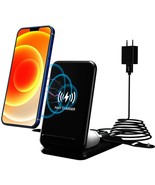 Wireless Charger 3in1 Charging Station Compatible with iPhone (QC3.0 Ada... - £26.59 GBP
