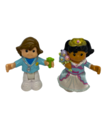Fisher Price Little People Figurines AA Bride/Princess &amp; CA Doctor - $140.17 MXN