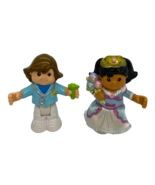 Fisher Price Little People Figurines AA Bride/Princess &amp; CA Doctor - £6.13 GBP