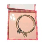Victoria&#39;s Secret Angel Wing Crystal Rhinestone Pave Hematite Bangle Bra... - $27.85